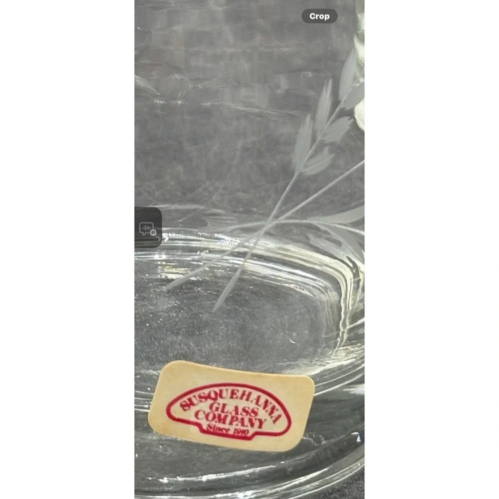 Susquehanna Glass Cafe Crystal Collection Laramie Handcut Rocks Glasses Set of 8